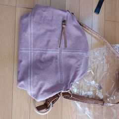 値下げしました！マザーズバッグ(ショルダーバッグ)☆未使用500円☆子ども持ち手つき☆の画像