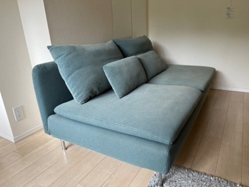 IKEA ソーデルハムン ソファ ターコイズブルー
