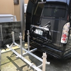 サイクルヒッチキャリア　自転車キャリア　自作　アルミ製
