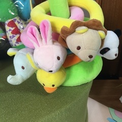 ボーリングと輪投げの画像