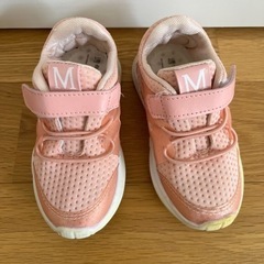 キッズスニーカー　13.5cm メッシュ　ピンク　子供靴