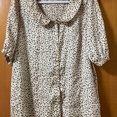 【Lサイズ】ブラウス トップス　大きいサイズ　大きめサイズ　ゆったり　レディースの画像