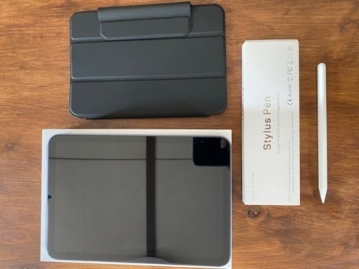 iPad mini 6 ほぼ未使用 フィルム ケース スタイラスペン付き
