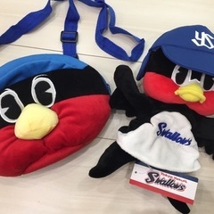 【美品2点セット】つば九郎パペット&ポーチ