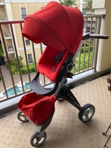ストッケ　STOKKE エクスプローリー　レッド　ベビーカー　ライダー付き