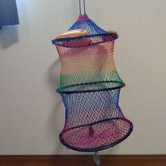 釣り具　メッシュスカリ　生かしビク