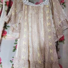 ■トップス⑩PATTERN花柄ふんわりフレアーチュニック■レディースの画像