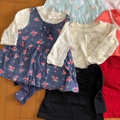 女の子　80サイズ　長袖シャツ　10枚セットの画像