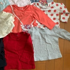 女の子　80サイズ　長袖シャツ　10枚セットの画像