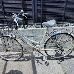 26インチ 自転車 シルバー 譲渡証明書付き