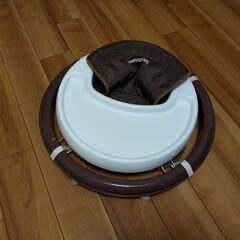 永和 歩行器 シンプルウォーカー ストップマット付き ブラウン 1個(x 1)の画像