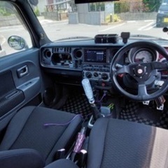 SSターボ5速ＭＴ、社外ブースト、タコメーター、車高調付、機関良好✨美車ですよ😌コミコミ価格です！の画像