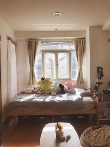 【美品】セミダブルベッド＆マットレス(+ベッド下収納)