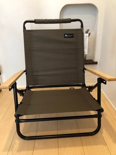 【キャンプ用品】【値下げ】ほぼ新品 [ロゴス]  ハイバックチェア  リクライニングこげ茶色