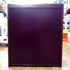 オールド カリモク 電話台 レトロ 幅：約62.5cm ガラス扉 サイドボード 旧ロゴ 家具 札幌市 厚別区 の画像