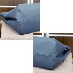 本物 BOTTEGA VENETA マルコポーロ トートバッグ ハンドバッグ ネイビー PVC イントレチャート MARCOPOLO ボッテガ・ヴェネタ 苫小牧西店の画像