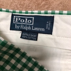 ☆Polo緑チェック☆ メンズ半ズボンの画像