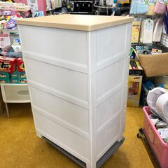 Fits　４段プラスチックチェスト　ホワイト