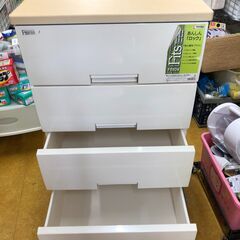 Fits　４段プラスチックチェスト　ホワイトの画像