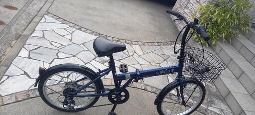 ️カゴ 変速機能付き折りたたみ自転車 20インチ