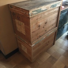 レトロな茶箱（2個）【取引終了】