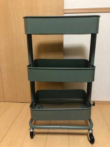 IKEA RÅSKOG ロースコグ ワゴン グレーグリーン
