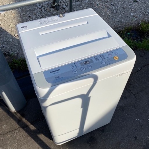 2018年製★美品 中古★Panasonic 5㎏ 3つの槽洗浄機能!! しっかりもみ洗いビッグウェーブ洗浄!! 洗濯機【NA-F50B11】