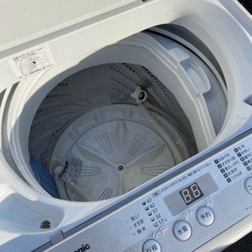 2018年製★美品 中古★Panasonic 5㎏ 3つの槽洗浄機能!! しっかりもみ洗いビッグウェーブ洗浄!! 洗濯機【NA-F50
