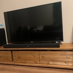 テレビ43型 Hisense 2018年製 録画可テレビボード付き