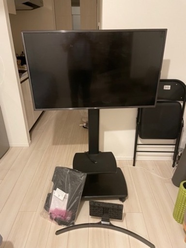 LG 43V型 4K 液晶 テレビ FITUEYES テレビスタンド 32~65型対応
