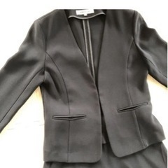 スカートスーツ ネイビー 紺 スーツ Sサイズの画像