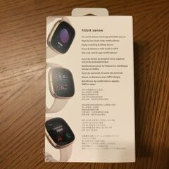 【新品 未開封】fitbit sense GPS搭載 スマートウォッチ FB512GLWTの画像