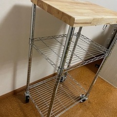 可動棚ラック　ローラー付きの画像