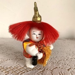 御所人形  2点／男の子と鳥・赤獅子の画像