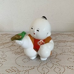 御所人形  2点／男の子と鳥・赤獅子の画像