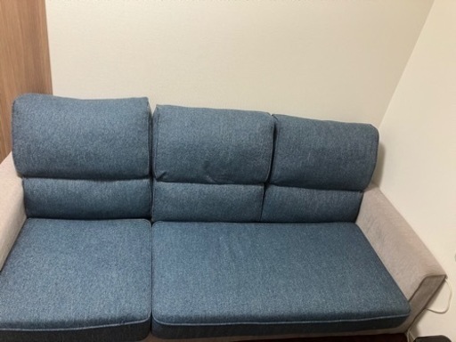 使い方色々！オットマン付き！3人掛けソファー