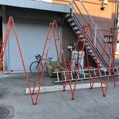 (決まりました)ヤマタカ　パイプ脚立　足場板セット