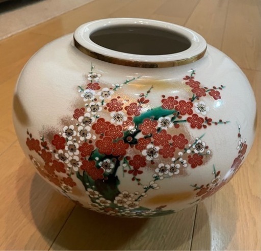 九谷焼　花瓶　陶泉