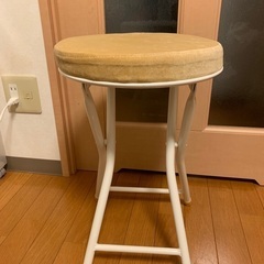 折りたたみスツール、椅子、チェア【イエロー】