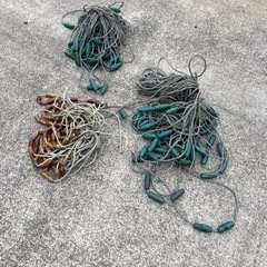 重りロープ　浮ロープ
