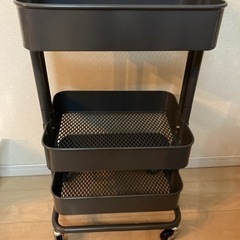 廃盤　希少色　IKEA RASKOG ロースコグ ワゴン ダークグレー