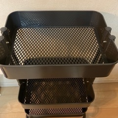 廃盤　希少色　IKEA RASKOG ロースコグ ワゴン ダークグレーの画像