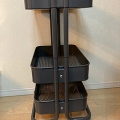 廃盤　希少色　IKEA RASKOG ロースコグ ワゴン ダークグレーの画像