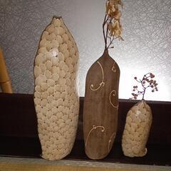 シャレた陶器オブジェ3個セット