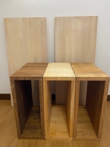 組み合わせ自由な収納棚