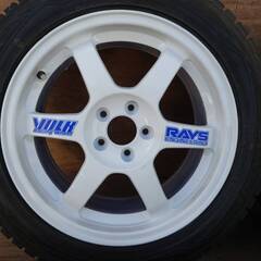 ●RAYS VOLKRACING TE37アルミ☆スタッドレスタ...