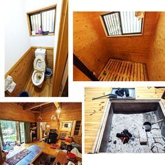 【マンスリー戸建て　家庭菜園・囲炉裏・薪ストーブつき、1DK、1500平米、5万円】静かな森の中の一軒家！【テレワーク、アトリエに最適】 - 田村市