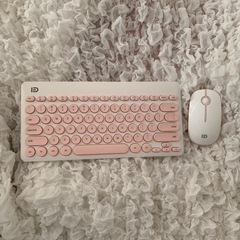 キーボード　マウス　セット　ピンク　かわいい　ゲーム女子　の画像