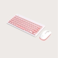 キーボード　マウス　セット　ピンク　かわいい　ゲーム女子　の画像