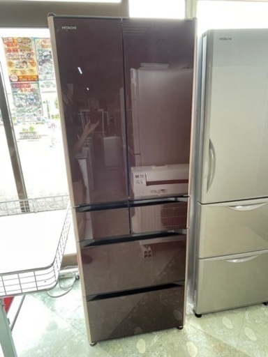 HITACHI R-XG4300H XN [冷蔵庫 XGシリーズ 真空チルド （430L・フレンチドア） リサイクルショップ宮崎屋住吉店　22,7.8  y